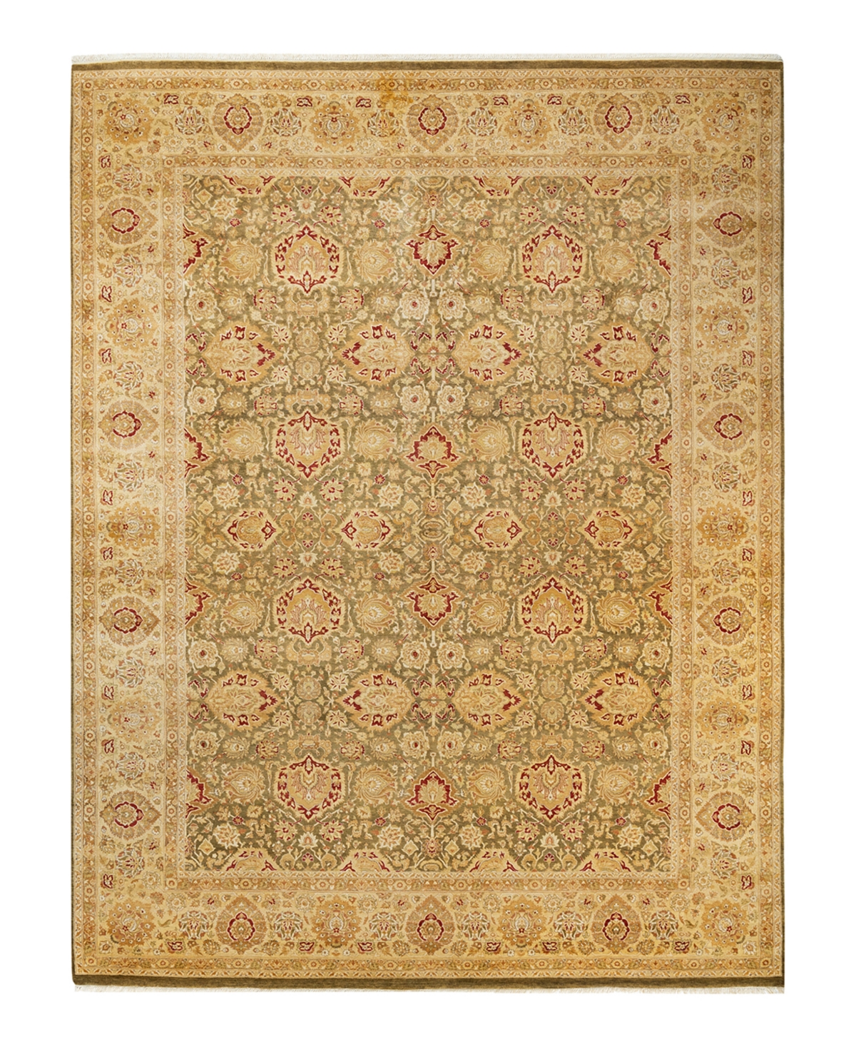 Closeout! Adorn Hand Woven Rugs Mogul M1395 9'2in x 12'4in Area Rug - Green