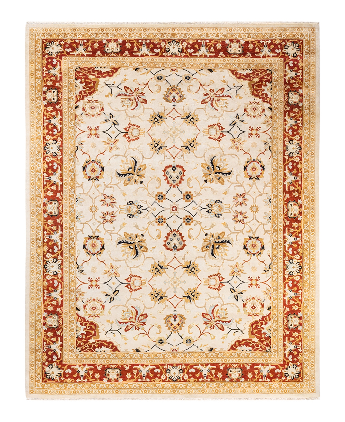 Closeout! Adorn Hand Woven Rugs Eclectic M1504 9' x 11'10in Area Rug - Ivory