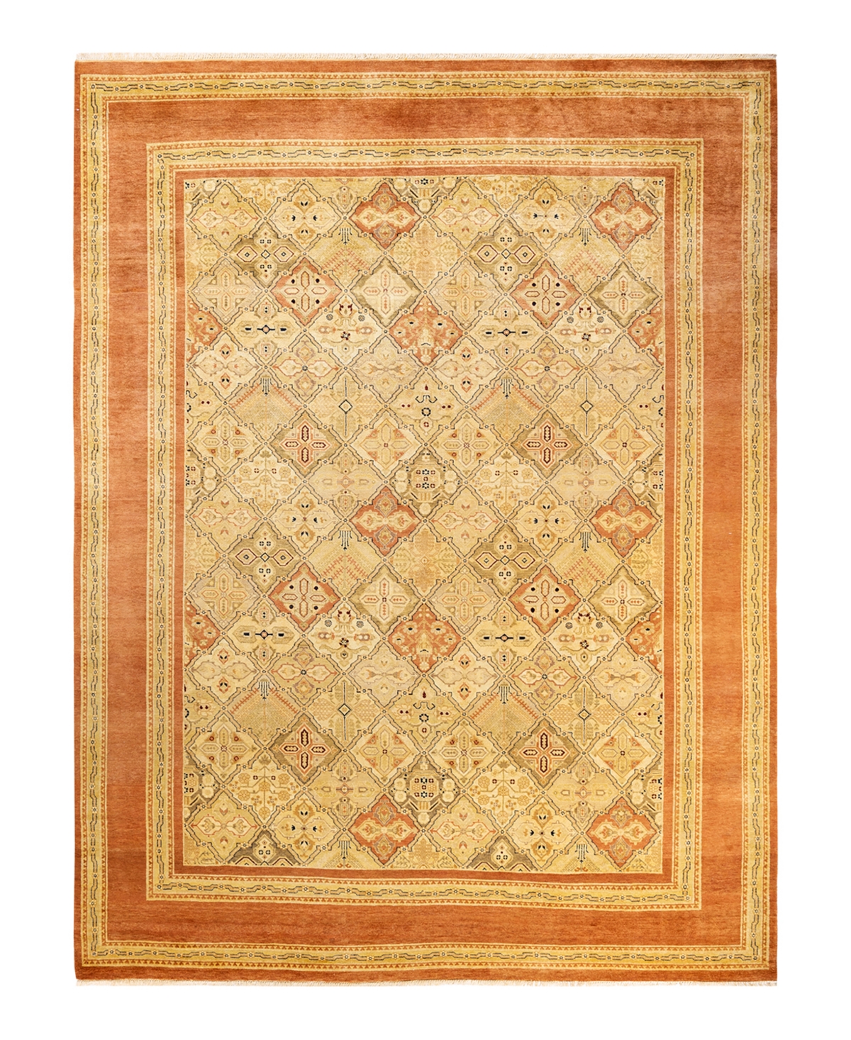 Closeout! Adorn Hand Woven Rugs Eclectic M1478 9'2in x 12'1in Area Rug - Brown