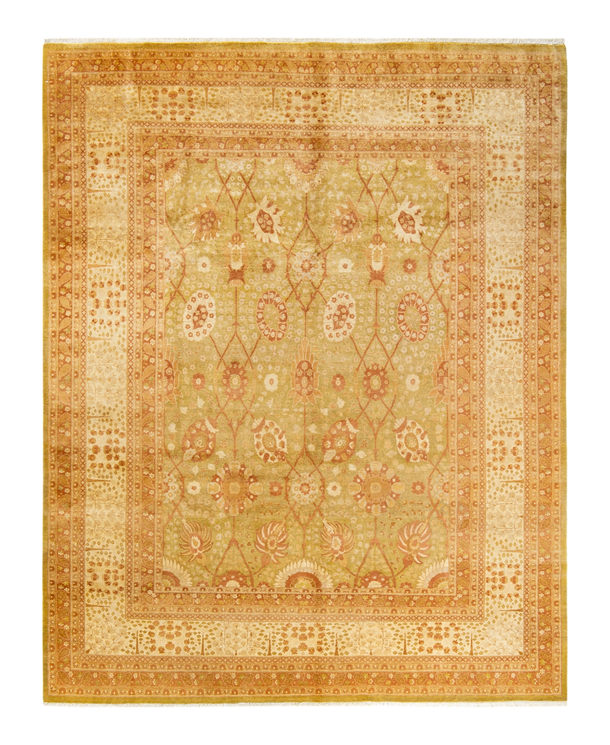 Closeout! Adorn Hand Woven Rugs Mogul M1440 8'1in x 10'3in Area Rug - Green