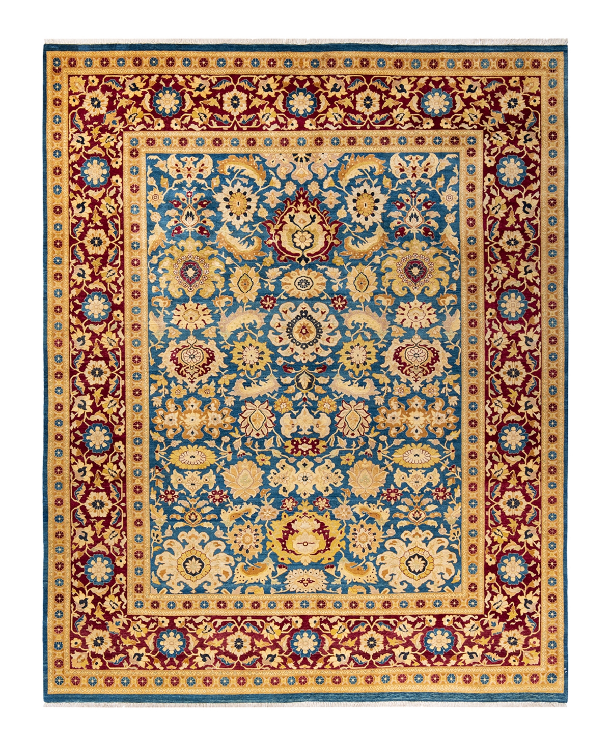 Closeout! Adorn Hand Woven Rugs Mogul M1207 8'2in x 10'5in Area Rug - Blue