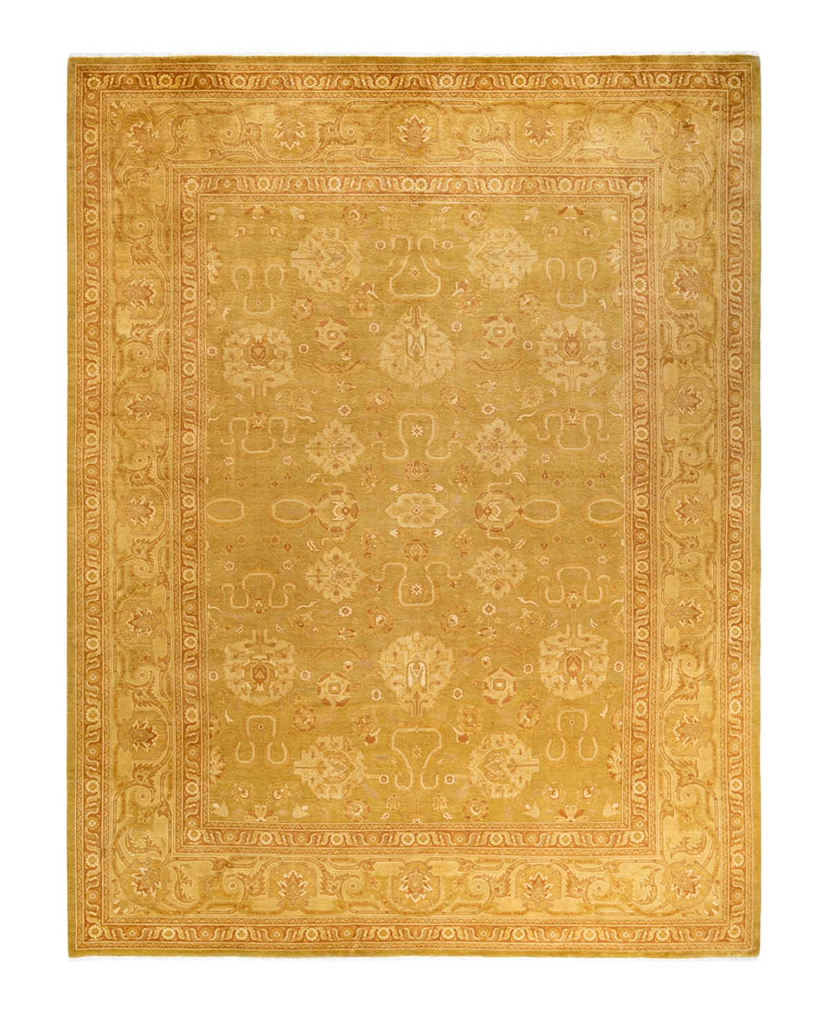 Closeout! Adorn Hand Woven Rugs Mogul M1364 9'1in x 12'1in Area Rug - Green