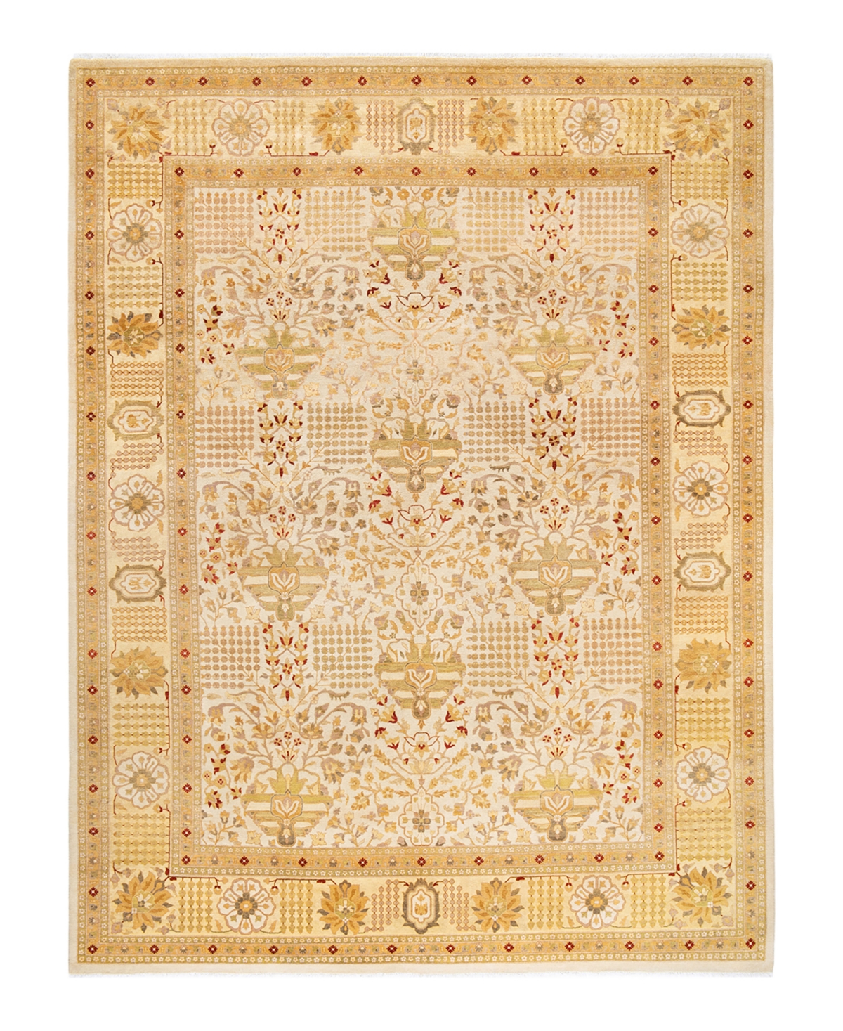 Closeout! Adorn Hand Woven Rugs Mogul M1521 9'1in x 12' Area Rug - Ivory