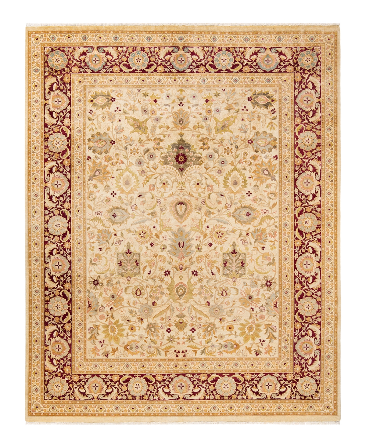 Closeout! Adorn Hand Woven Rugs Mogul M1354 8'1in x 10'4in Area Rug - Ivory