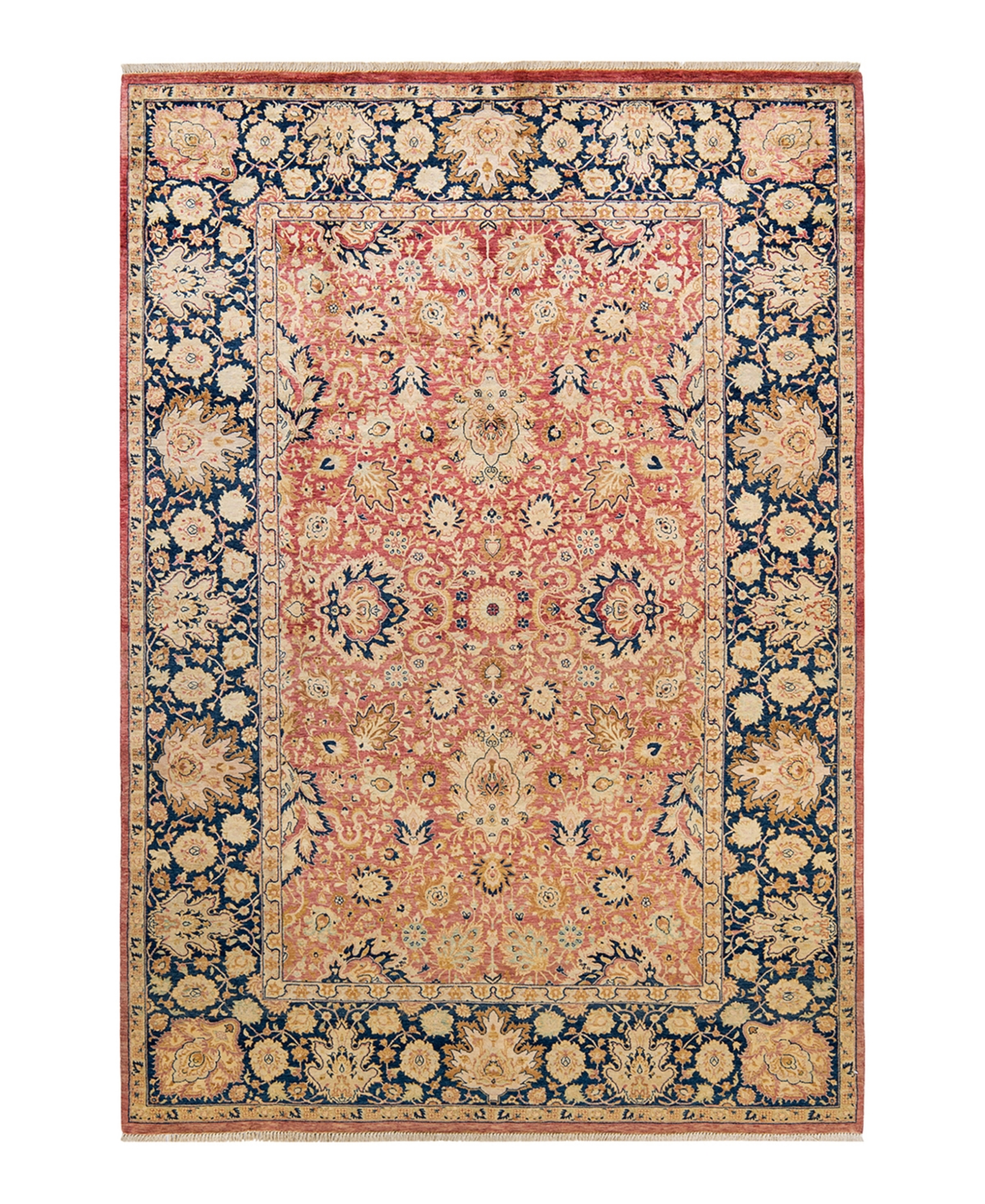 Closeout! Adorn Hand Woven Rugs Mogul M1058 6'2in x 9'1in Area Rug - Orange