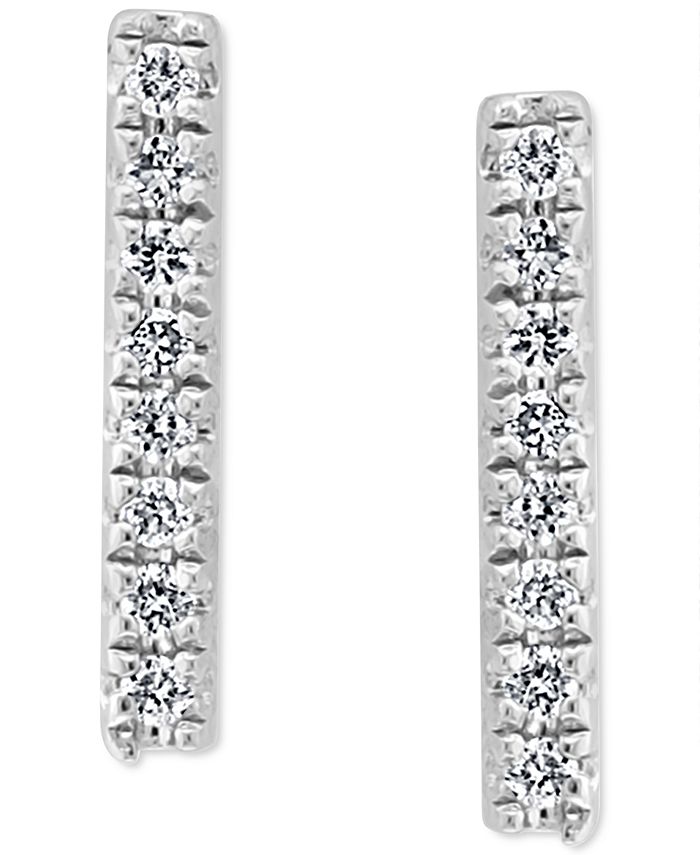 EFFY Sterling Silver Diamond Stud Earrings - 0.10 ctw