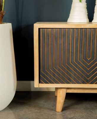 TV Console with Sliding Doors