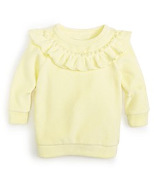 Toddler Girls Velour Ruffle Sweatshirt, Created for Macy's 