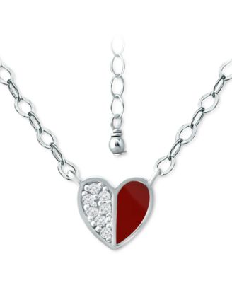 giani bernini sterling silver heart necklace