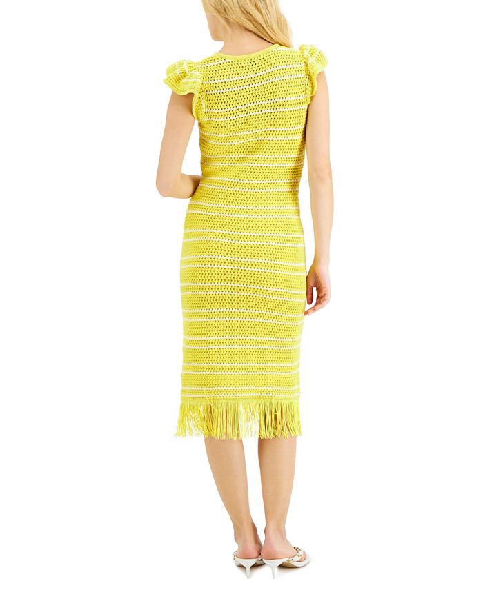 INC International Concepts Fringe Crochet Dress, Created for Macy's