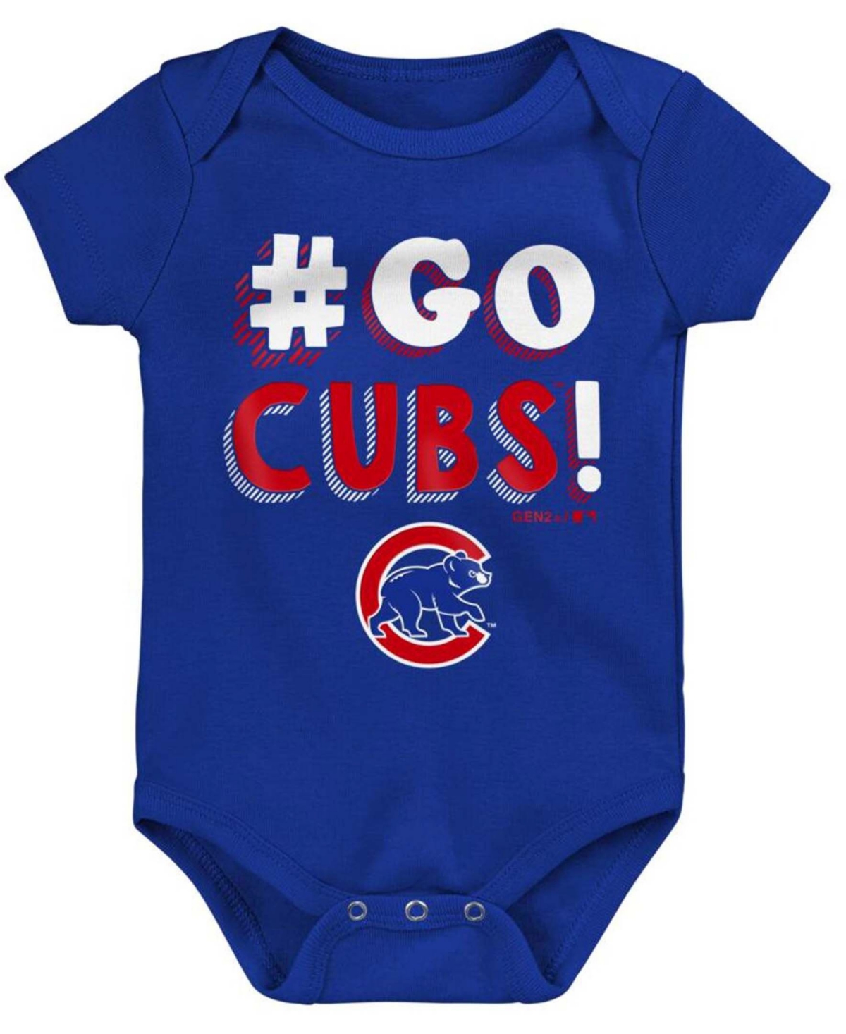 Outerstuff Infant Boys And Girls Royal, Red, Gray Chicago Cubs Born To Win Bodysuit Set, 3 Pack In Royal,red,gray