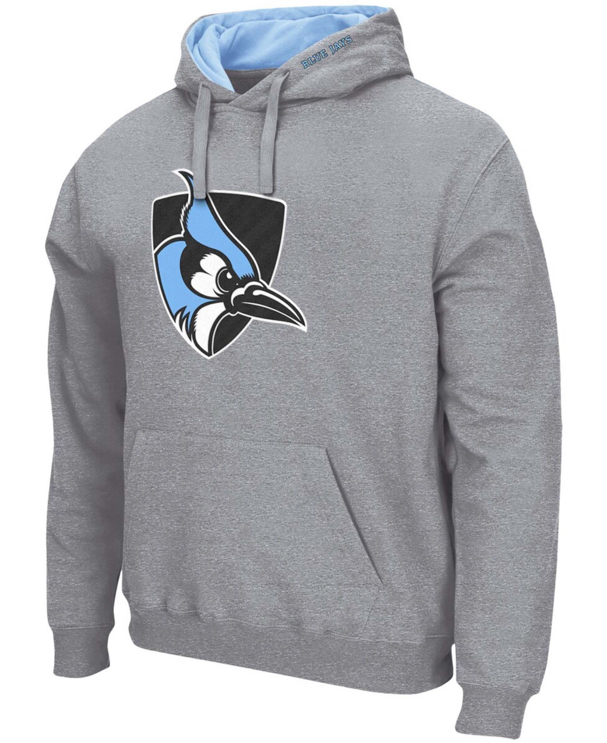 Shop Colosseum Men's  Heather Gray Johns Hopkins Blue Jays Arch And Logo Pullover Hoodie