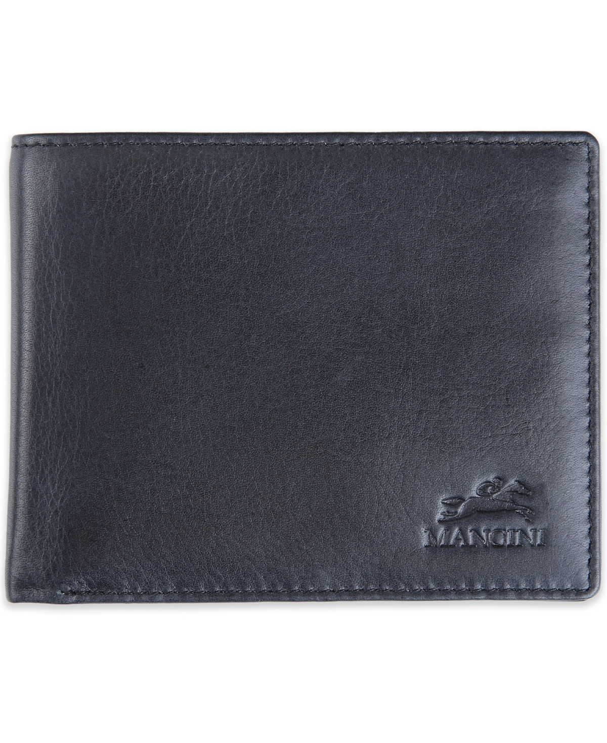 Mancini Men's Bellagio Collection Center Wing Bifold Wallet with Coin Pocket