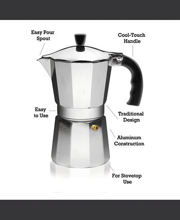 IMUSA Aluminum 6 Cup Espresso Maker - Macy's