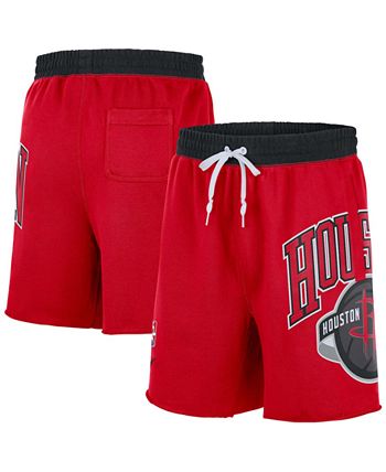 Nike - Men's Red Houston Rockets 75th Anniversary Courtside Fleece Shorts