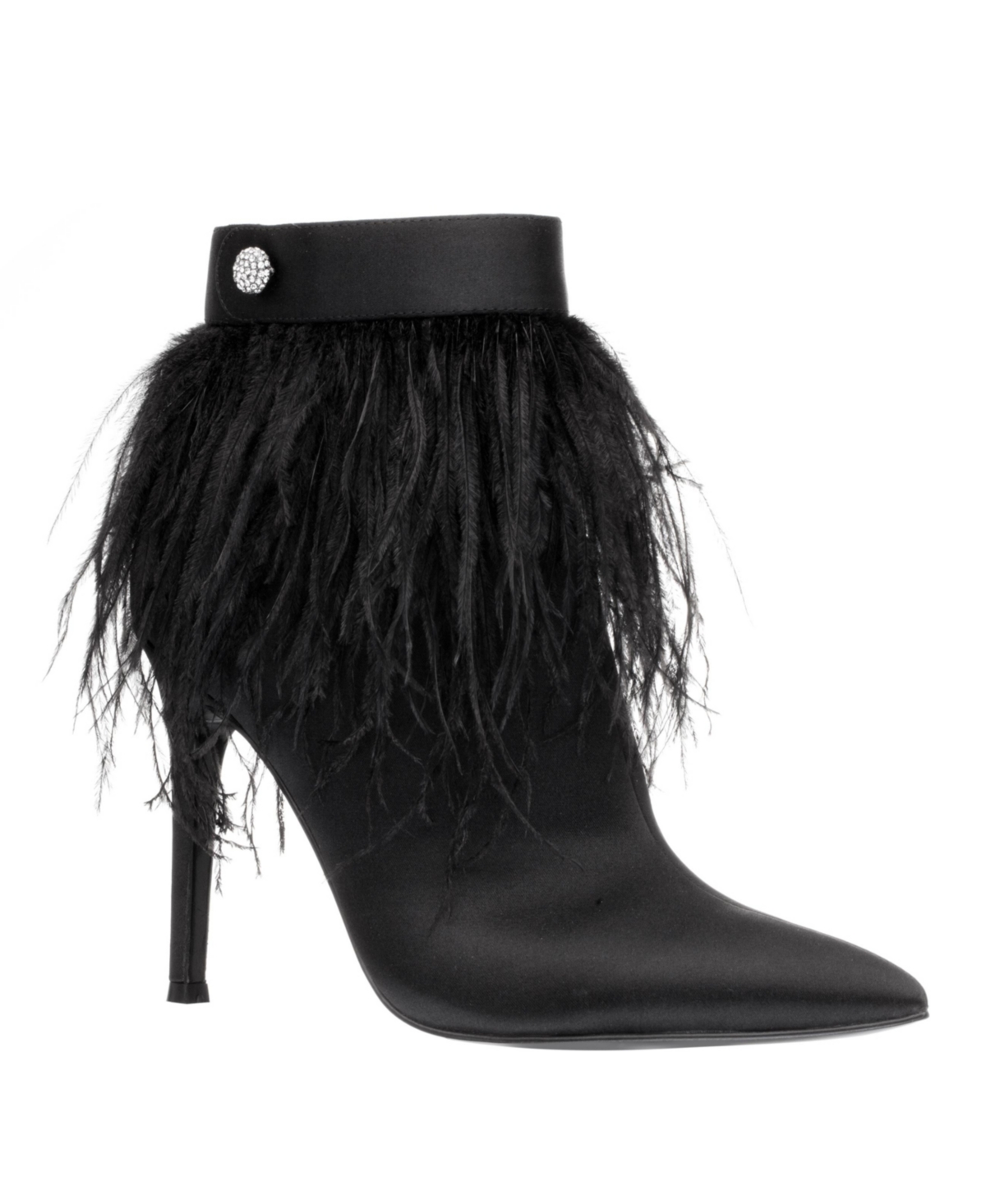 UPC 194550102939 product image for Nina Dancy Feather Stiletto Ankle Bootie Women's Shoes | upcitemdb.com
