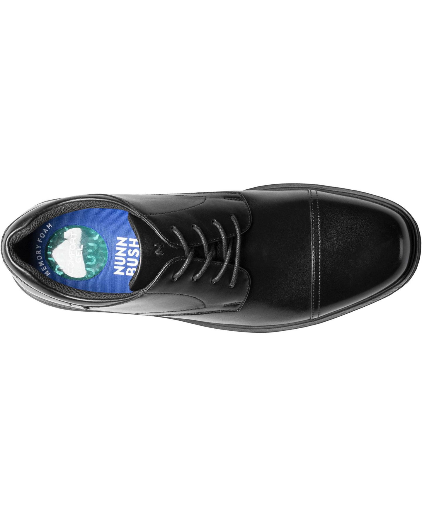 Мужские туфли Nunn Bush Kore Pro Cap Toe Oxford with Slip Resistant Comfort Technology, цвет: Чёрный — фото 4