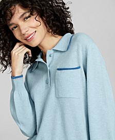 100% Cashmere Blouson Sweater, Created for Macy's
