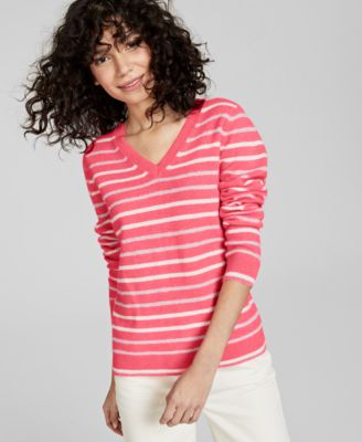 Charter Club 100% Cashmere Striped 