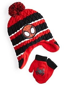 Little Boys Spider-Man Hat & Mittens Set