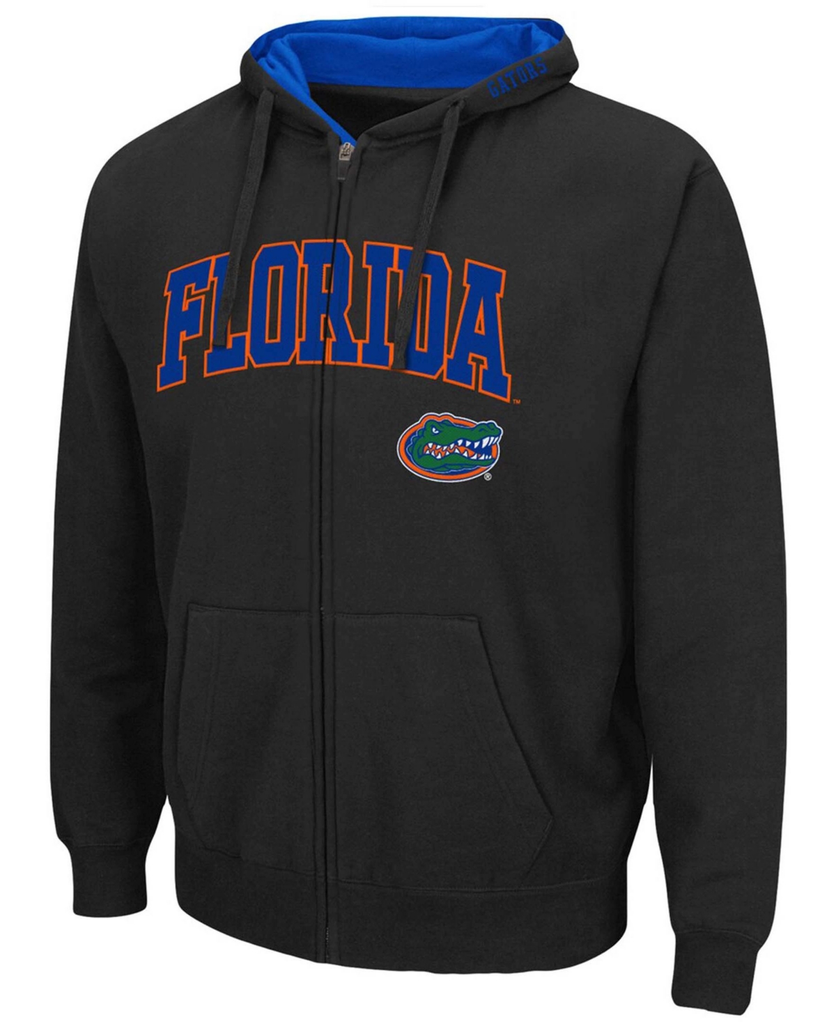 Colosseum Men's Florida Gators Arch Logo 3.0 Full-zip Hoodie In Charcoal