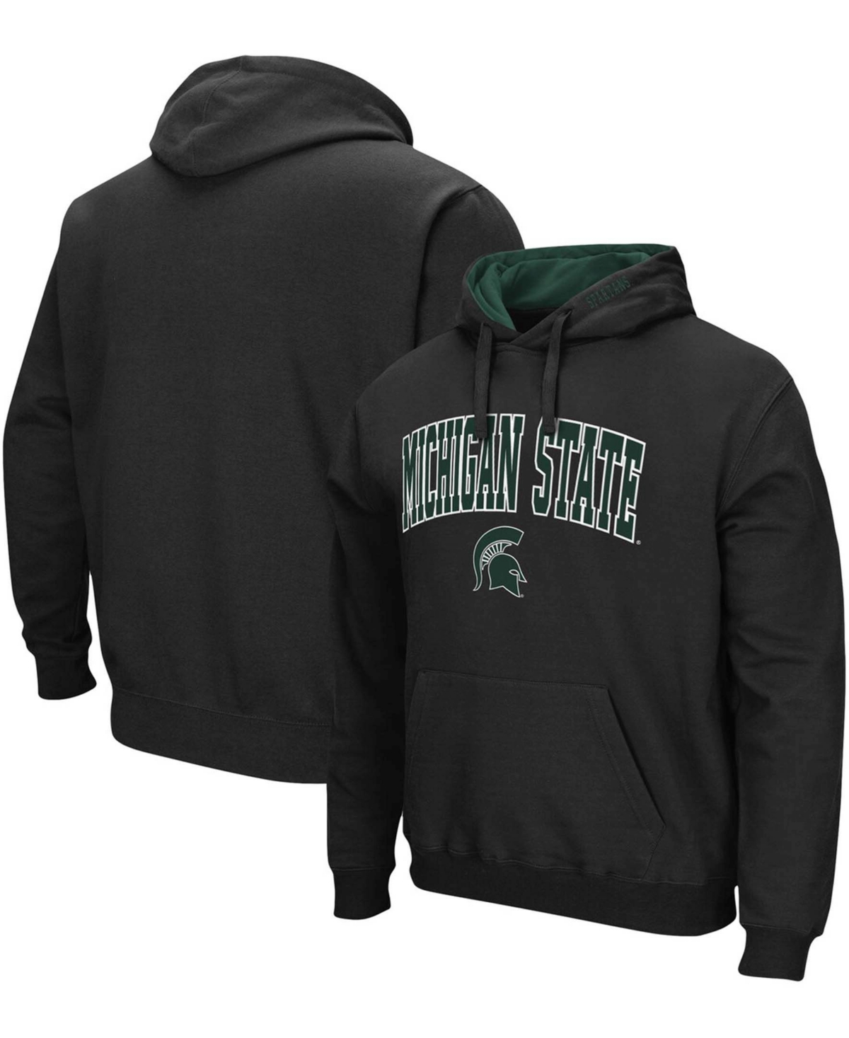 Shop Colosseum Men's Black Michigan State Spartans Arch Logo 3.0 Pullover Hoodie