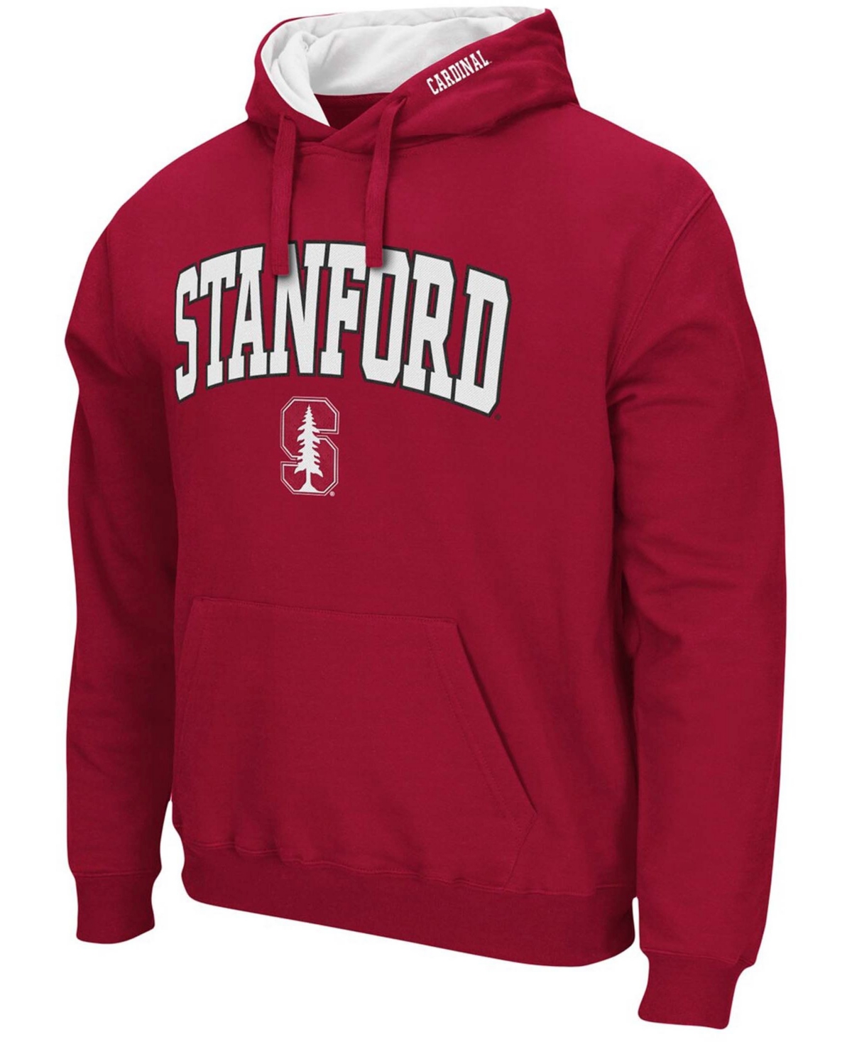 Colosseum Men's Charcoal Stanford Cardinal Arch Logo 3.0 Pullover Hoodie In Charcoal