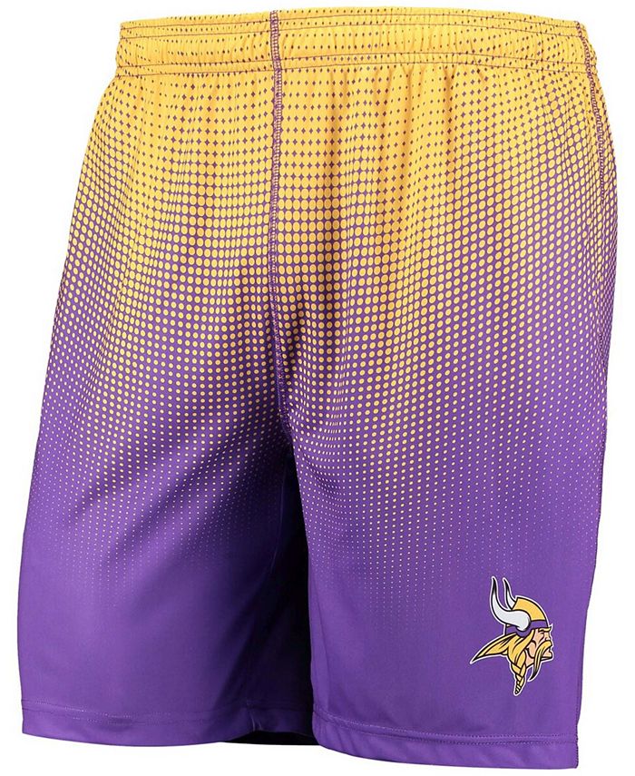 Foco Mens Purple And Gold Minnesota Vikings Pixel Gradient Training Shorts Macys 