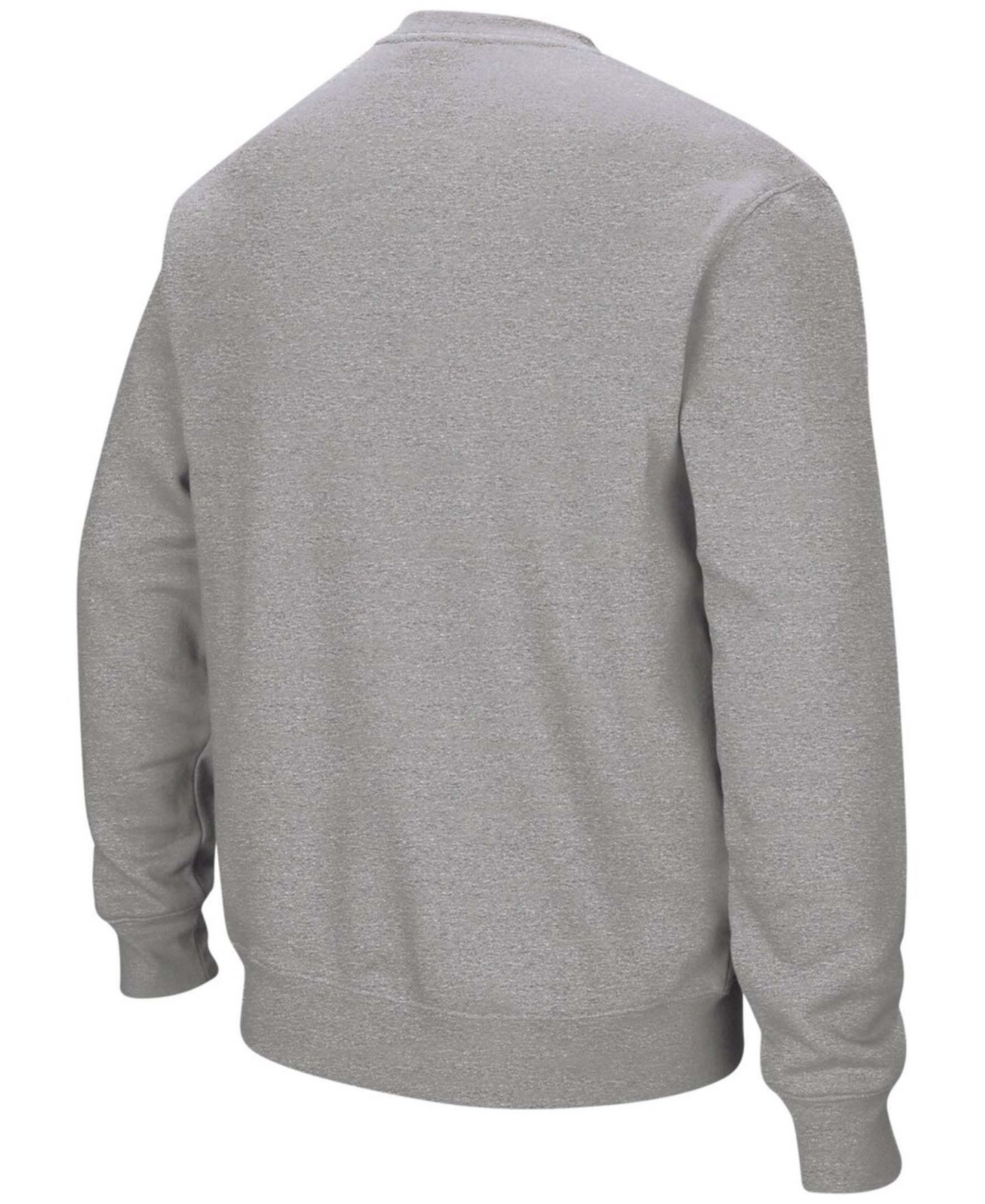 Мужская толстовка Colosseum West Virginia Mountaineers Arch and Logo Crew Neck, цвет: Меланжевый серый — фото 3