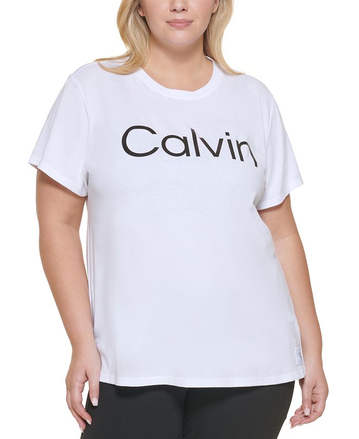 matematiker Soar dramatisk Calvin Klein Plus Size Logo Graphic T-Shirt - Macy's