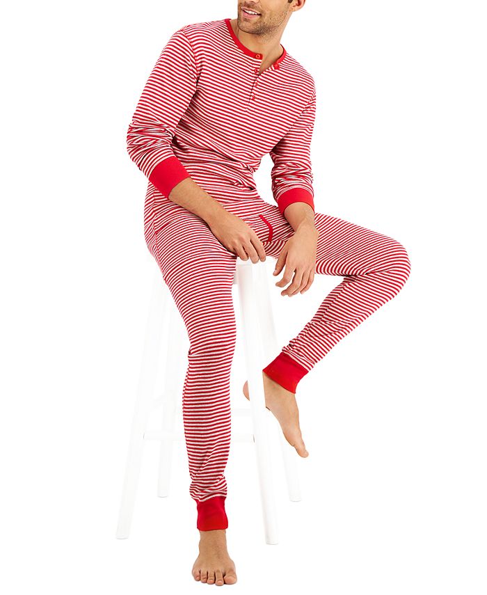 Hanes Men's Long John Sleep Pajamas, 2-Piece Set - Macy's