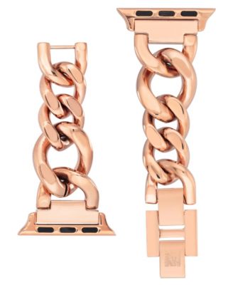 Women's Rose Gold-Tone Alloy Metal Chain Link Bracelet designed for Apple Watch&reg; 42mm (Series 1-3 only) & 44/45/46/49mm (Ultra & Ultra 2)