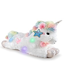 Unicorn Plush Toy with LED Lights and Sound, Created for Macy's