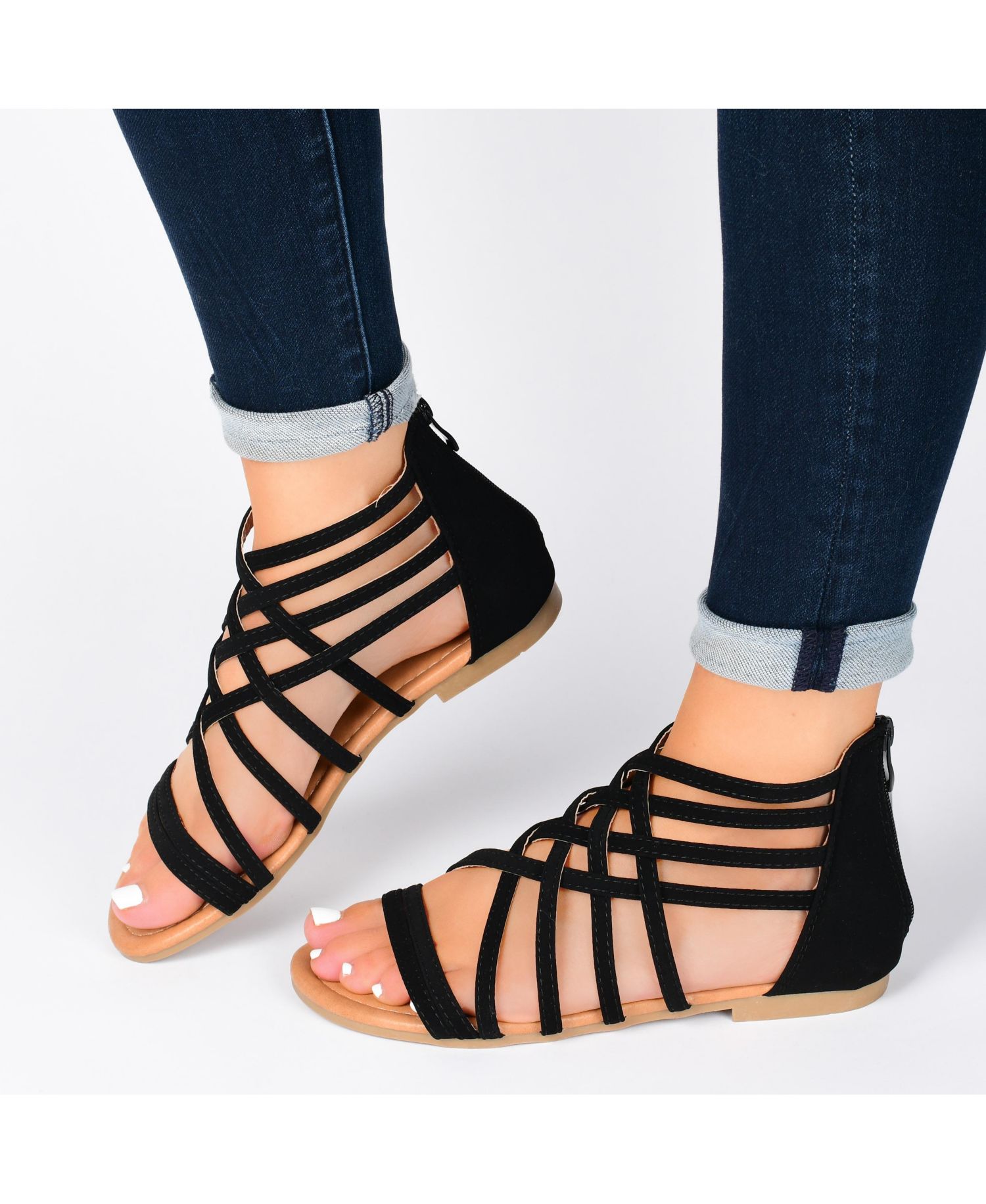 Women's Hanni Crisscross Strappy Flat Sandals