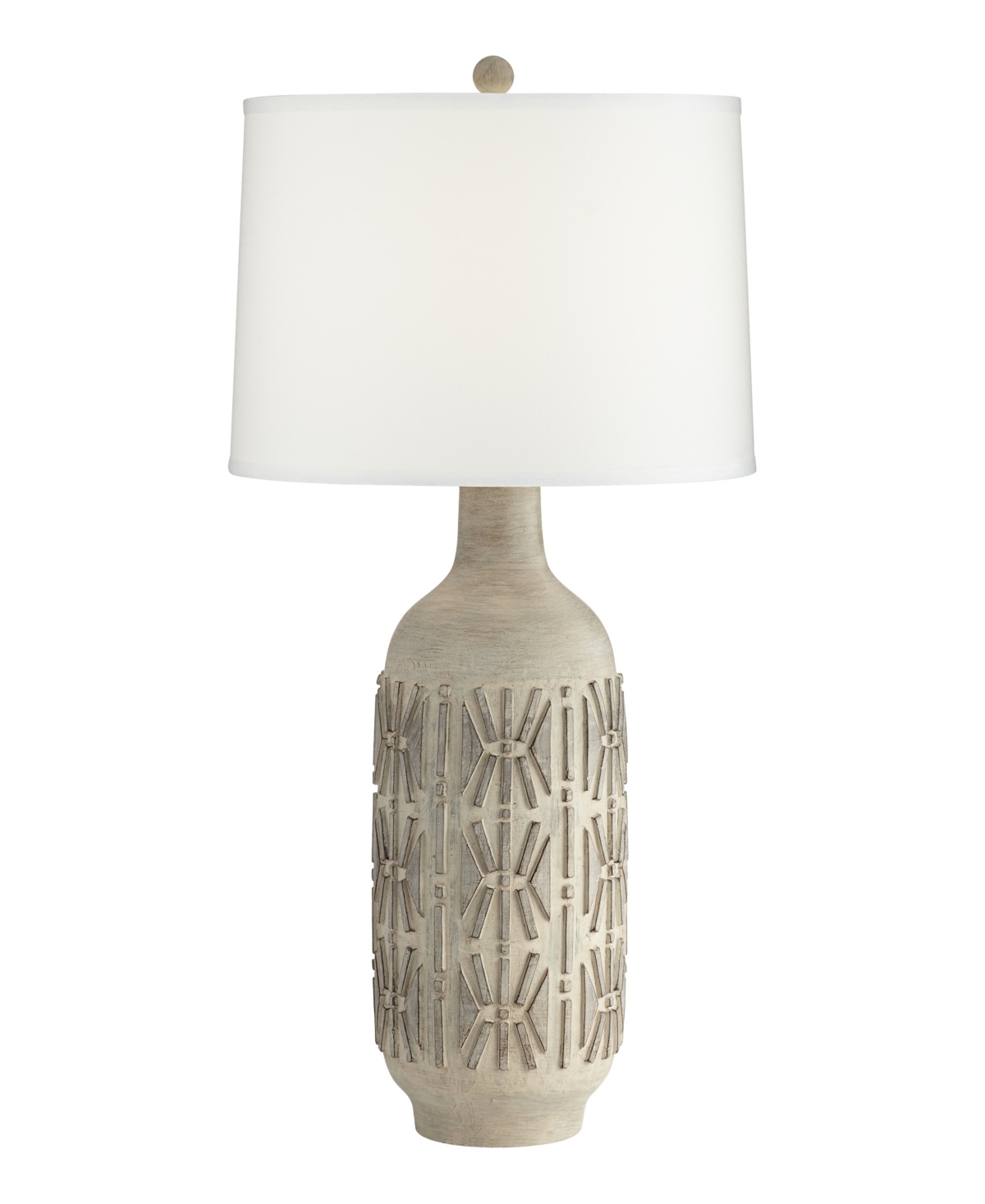 Carved Pattern Table Lamp