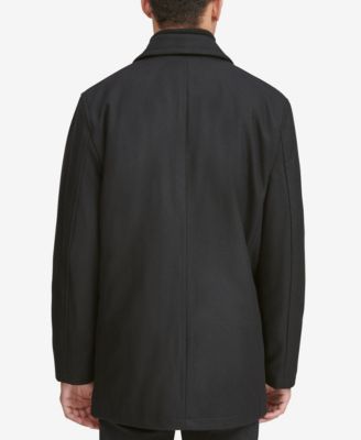 Men's Peacoat with Inset Bib