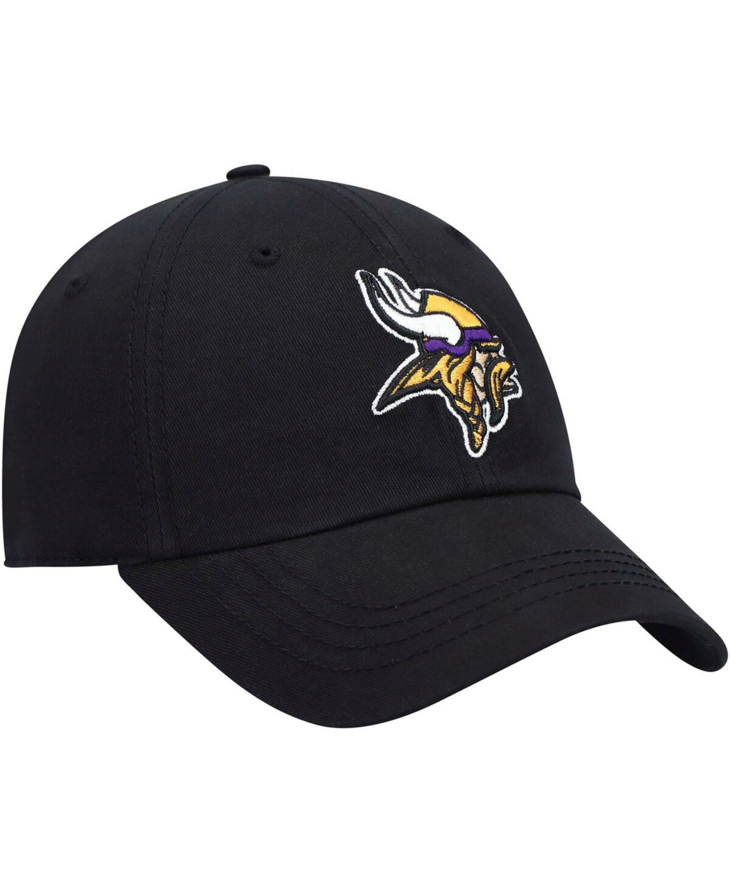 Women's Black Minnesota Vikings Miata Clean Up Secondary Adjustable Hat