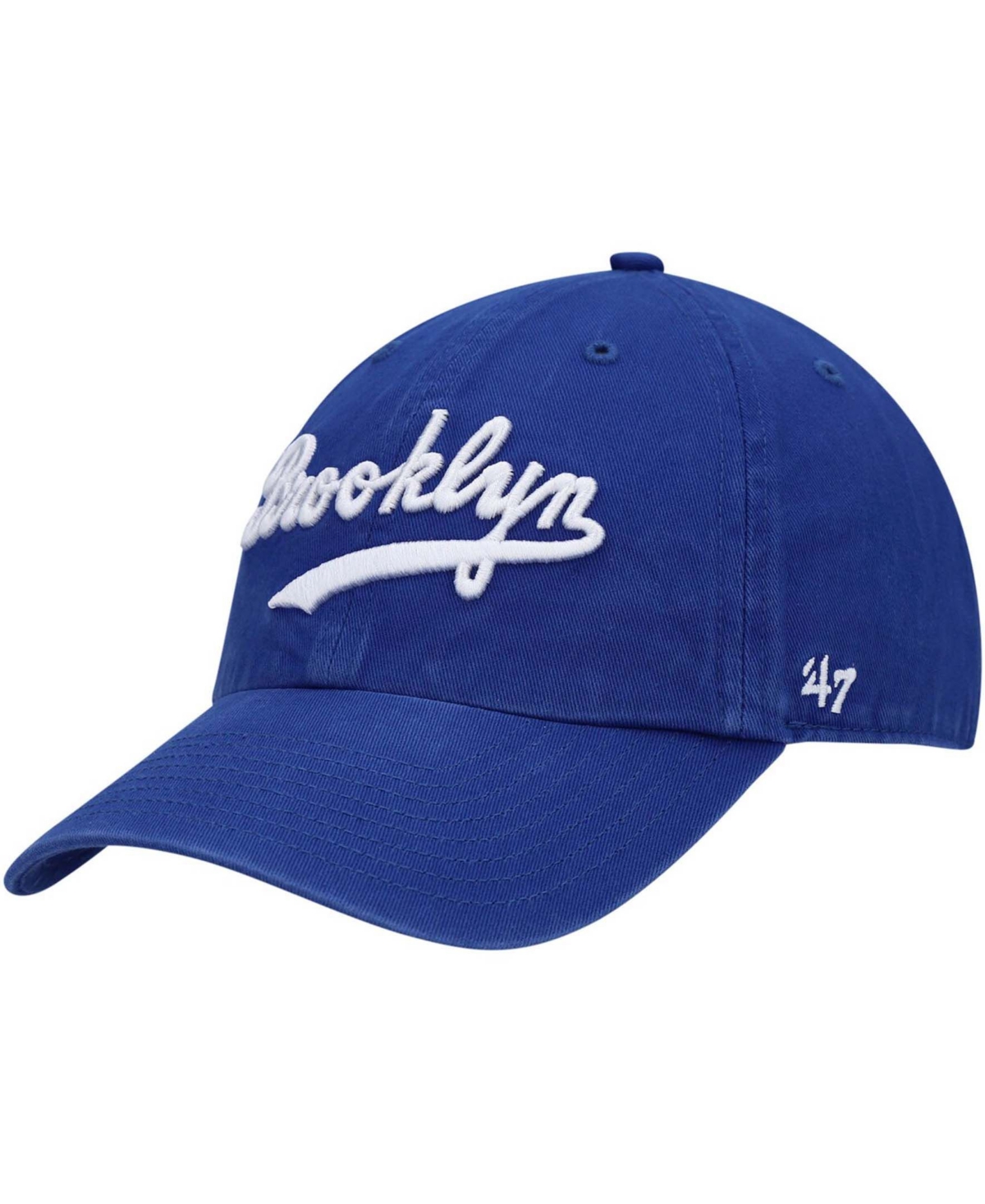 Men'sBrooklyn Dodgers Logo Cooperstown Collection Clean Up Adjustable Hat - Royal