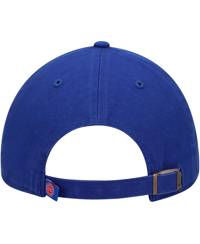 '47 Brand Men's Blue Detroit Pistons Logo Clean Up Adjustable Hat - Macy's