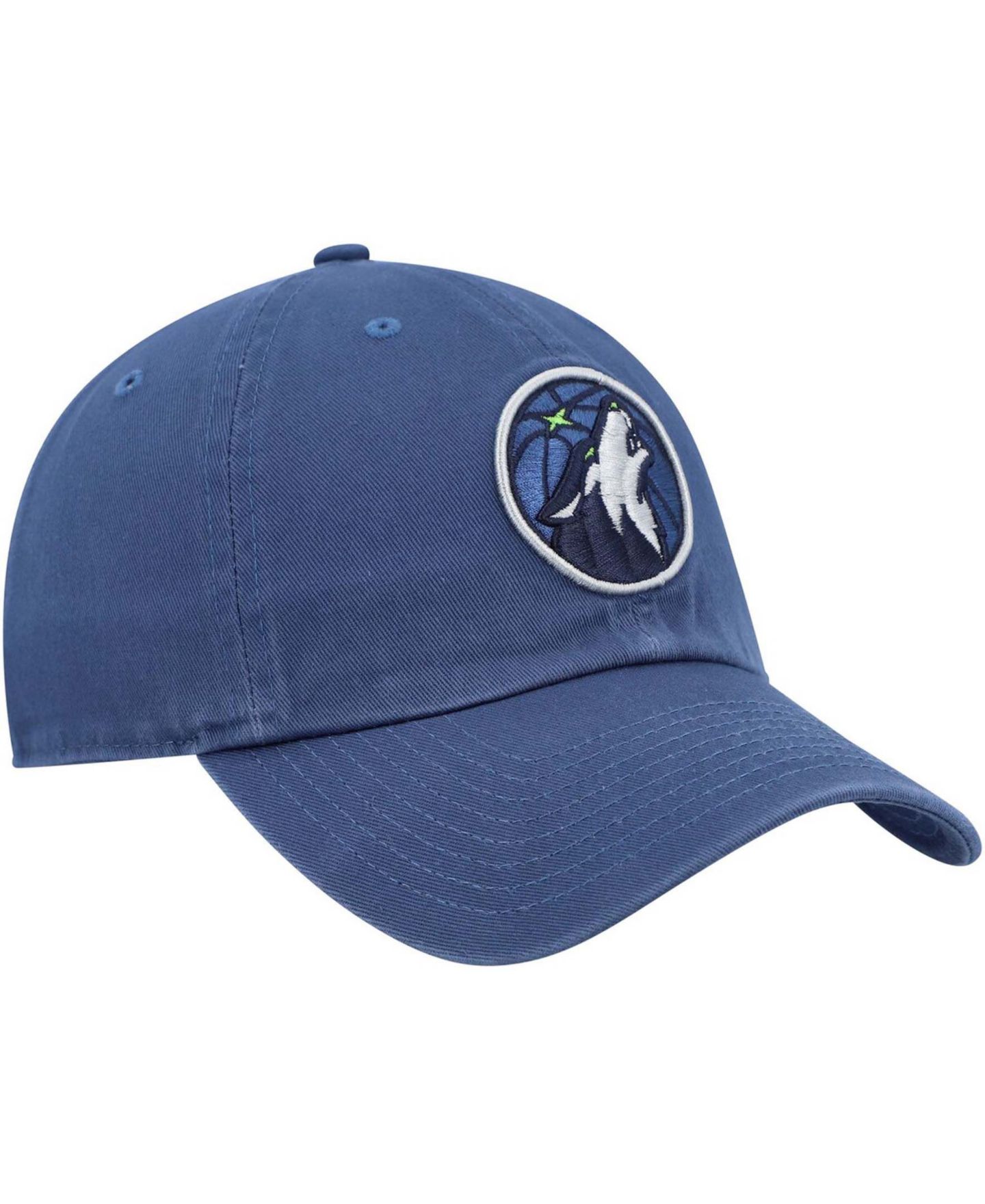 Мужская кепка '47 Brand Navy Minnesota Timberwolves Team Clean Up Adjustable Hat — фото 4