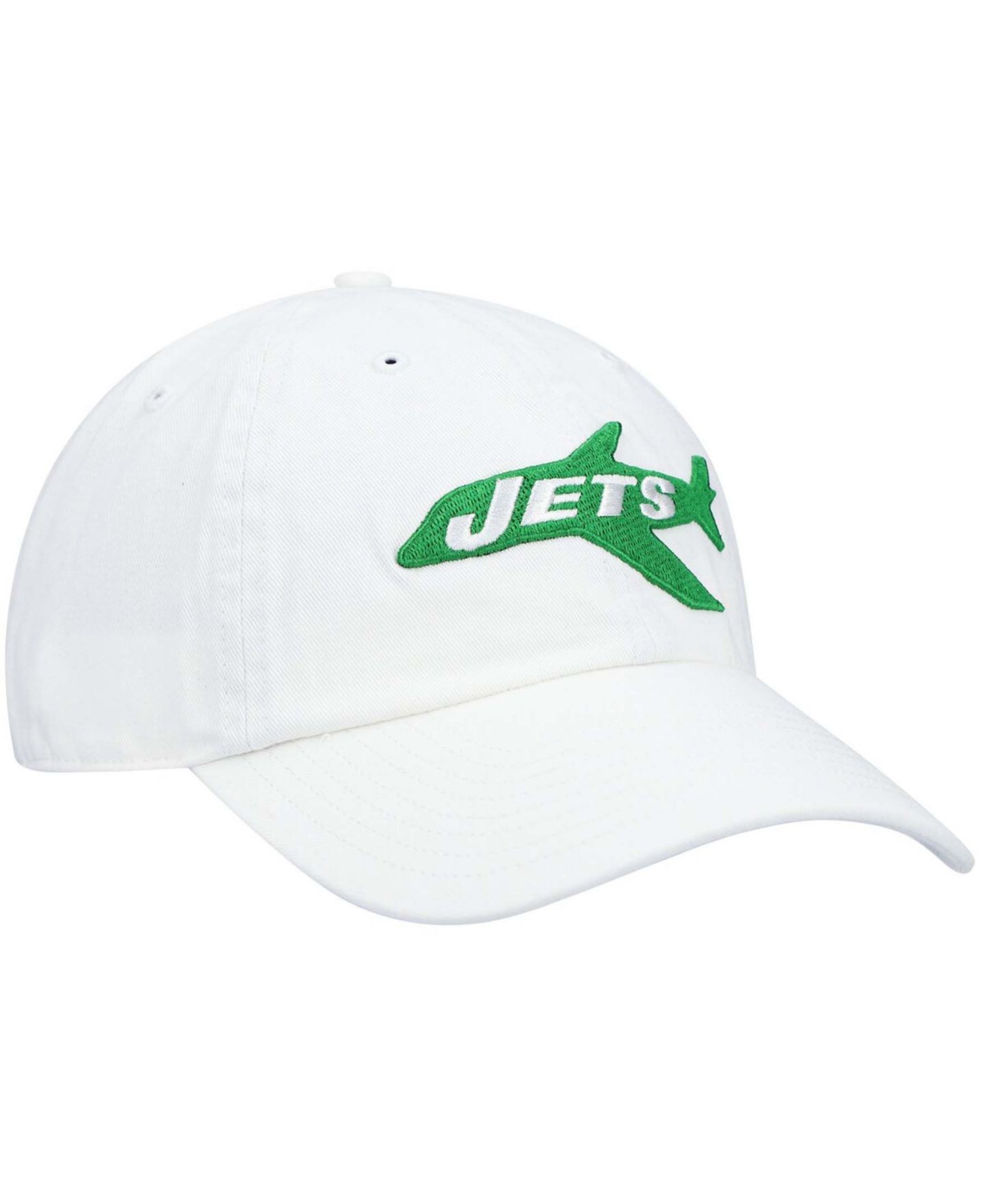 Мужская кепка '47 Brand White New York Jets Clean Up Legacy Adjustable Hat — фото 4