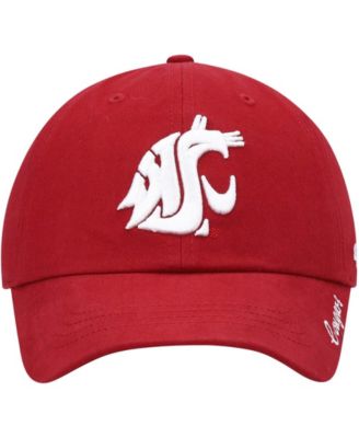 Women's Crimson Washington State Cougars Miata Clean Up Logo Adjustable Hat
