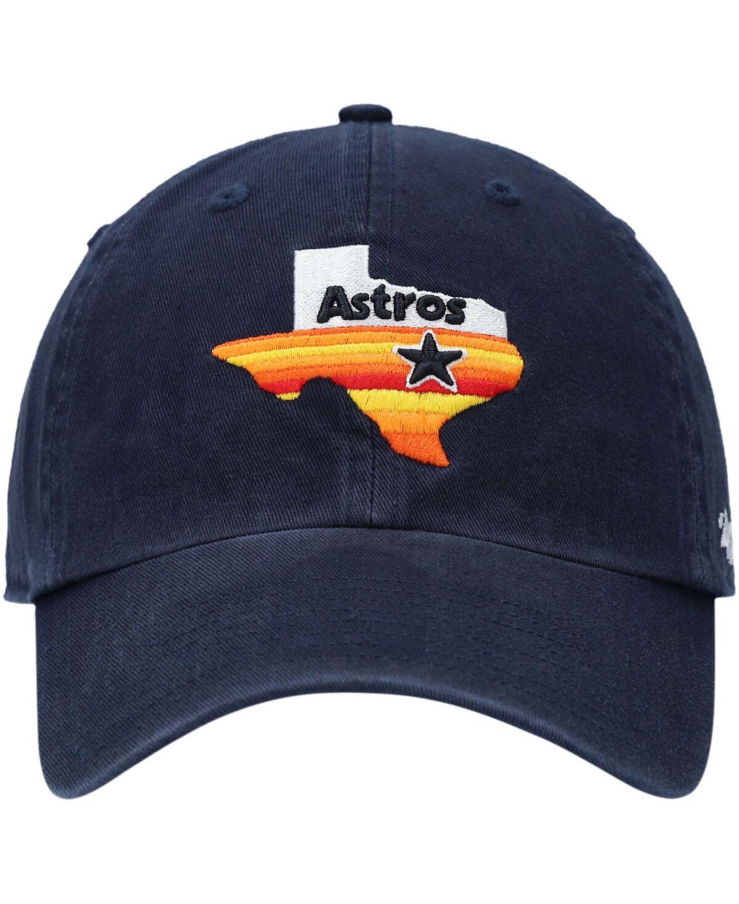 Мужская кепка '47 Brand Navy Houston Astros 1984 Logo Cooperstown Collection Clean Up Adjustable Hat — фото 2