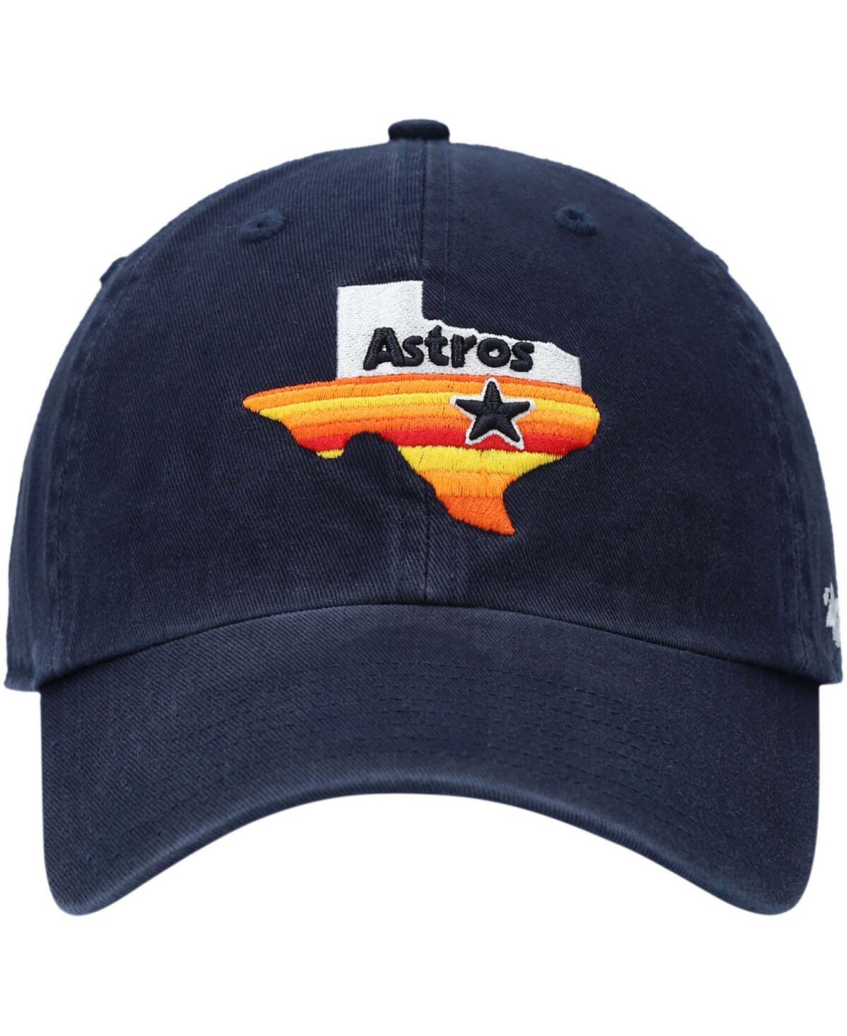 47 Brand Men's Navy Houston Astros 1984 Logo Cooperstown Collection Clean Up Adjustable Hat In Navy