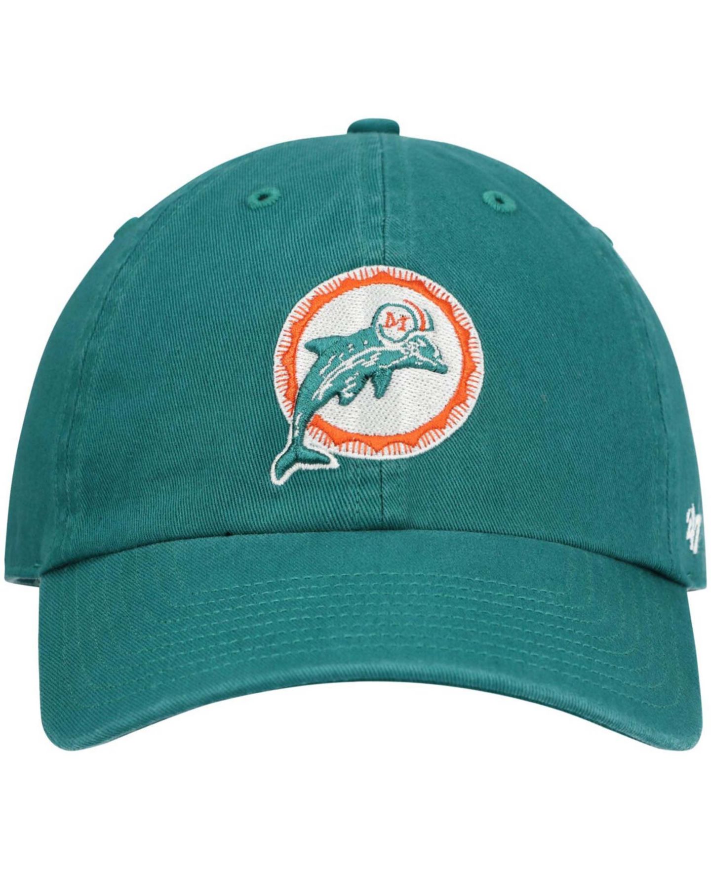 Мужская кепка '47 Brand Teal Miami Dolphins Clean Up Legacy Adjustable Hat — фото 3