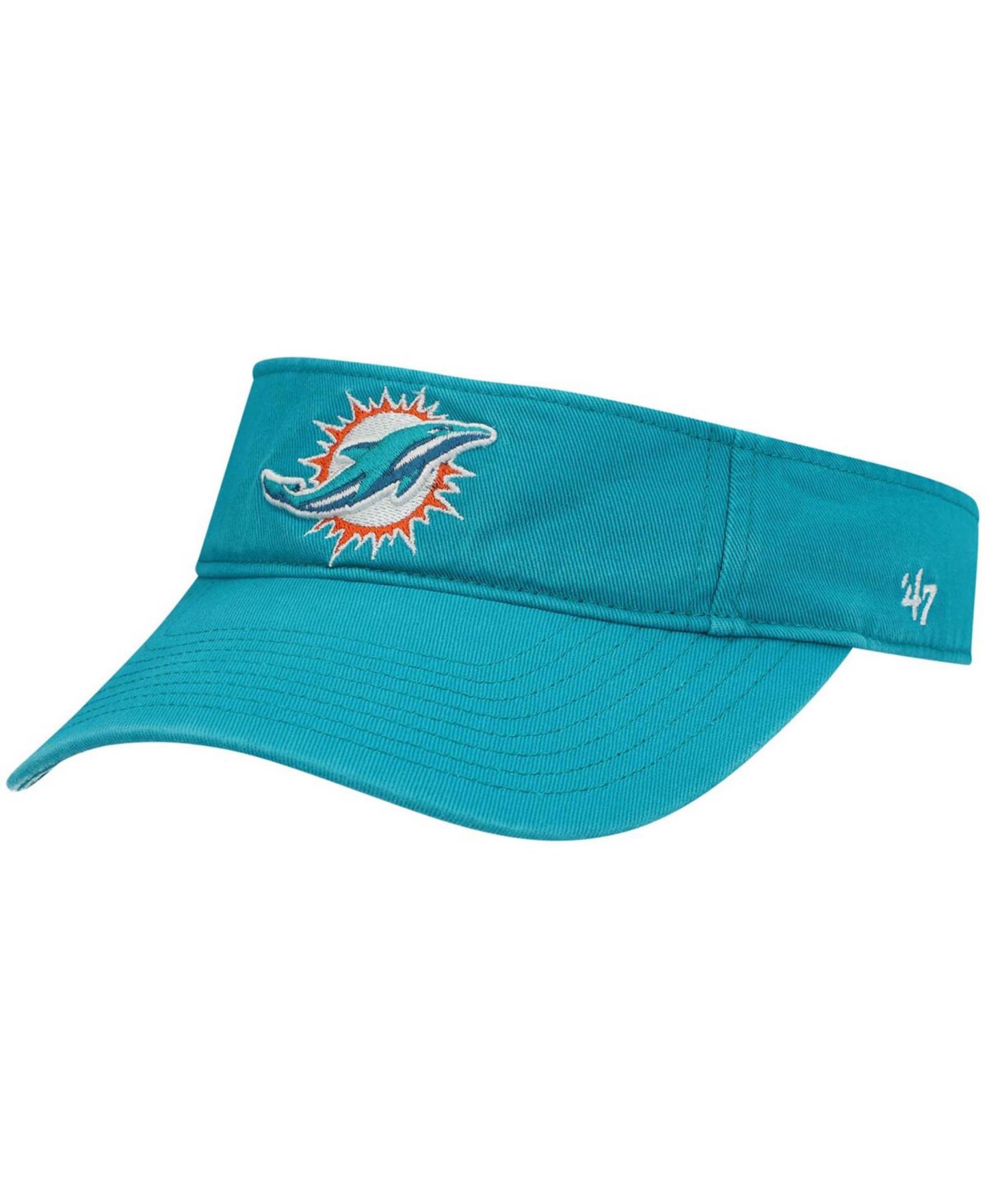 Мужские козырьки '47 Brand Aqua Miami Dolphins Clean Up — фото 1
