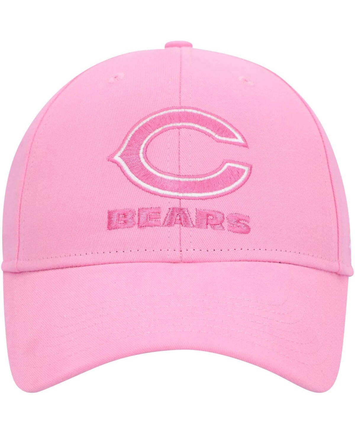 47 Brand Big Girls Pink Chicago Bears Rose Mvp Adjustable Hat In Pink