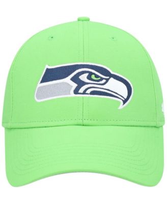 Boys Neon Green Seattle Seahawks Basic Secondary MVP Adjustable Hat