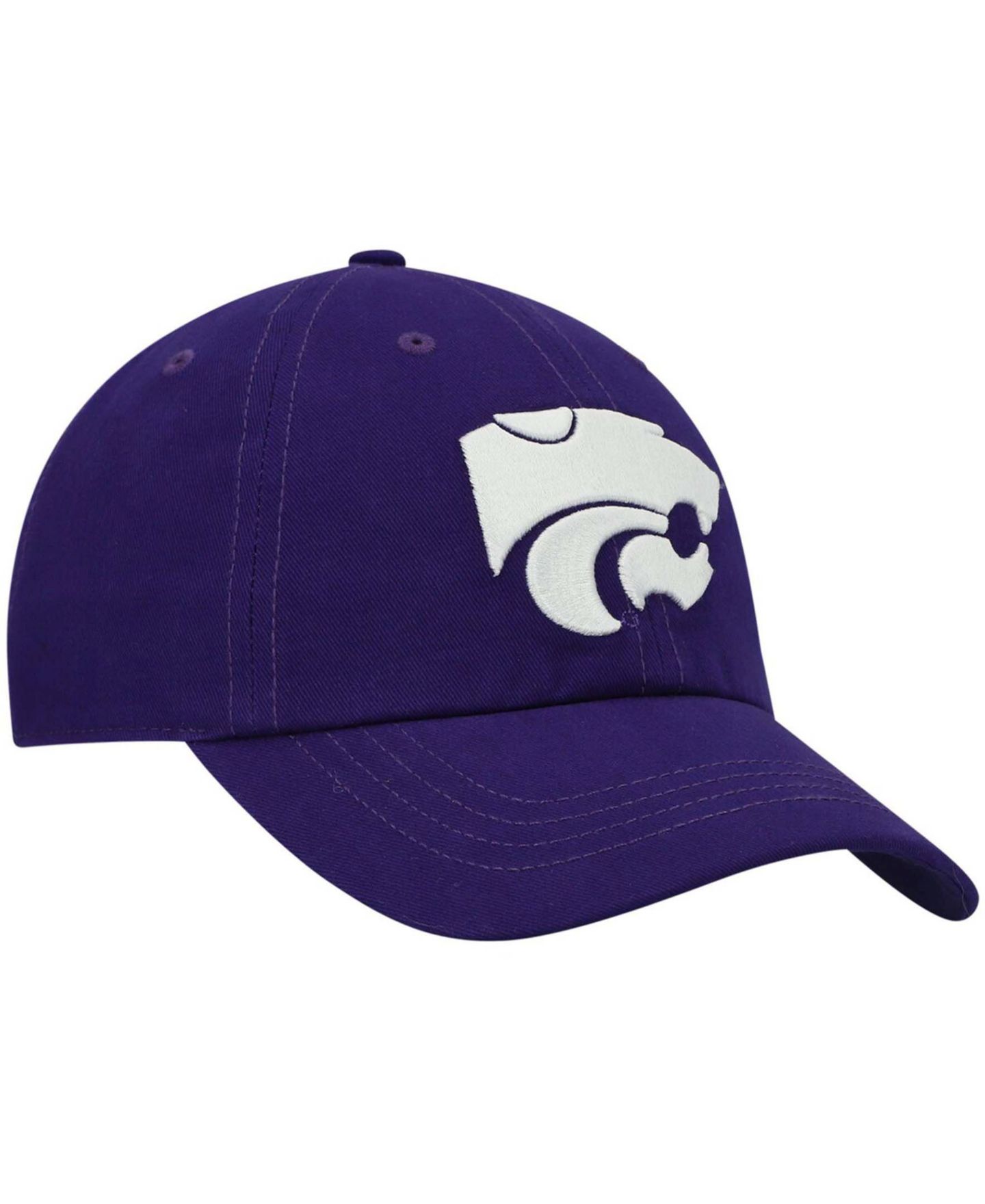 Женская кепка '47 Brand Purple Kansas State Wildcats Miata Clean Up Logo Adjustable Hat — фото 4