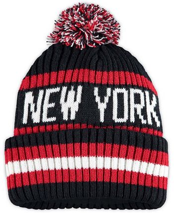 New York Giants '47 Legacy Bering Cuffed Knit Hat with Pom - Navy